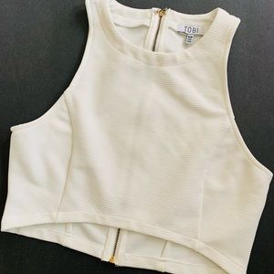 Tobi white crop top